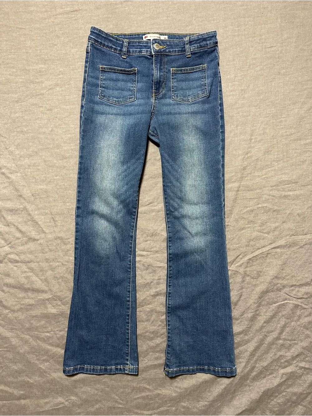 Levi's Regular Rise Medium Blue Flare Jeans